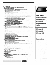 DataSheet ATmega88 Automotive pdf